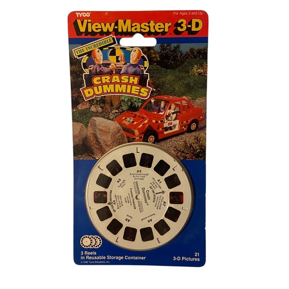 Vintage Crash Dummies View-Masters 3 Reel Set New Unopened NIB 1992 Retro Toy - Picture 1 of 4